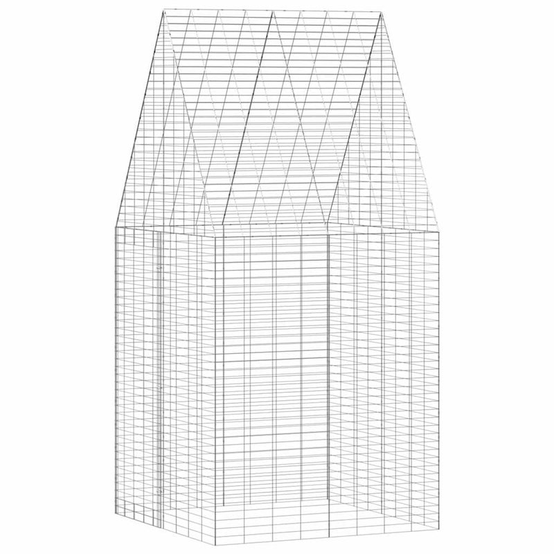ギャラリービューアに画像をロードする, Vidaxl konijnenkooi zilver 400 x 100 x 210 cm gegalvaniseerd staal
