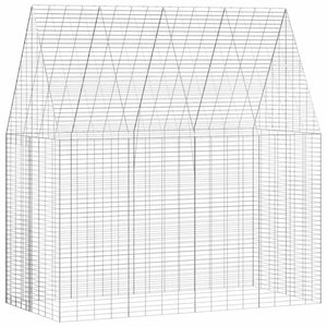 Vidaxl konijnenkooi zilver 400 x 100 x 210 cm gegalvaniseerd staal