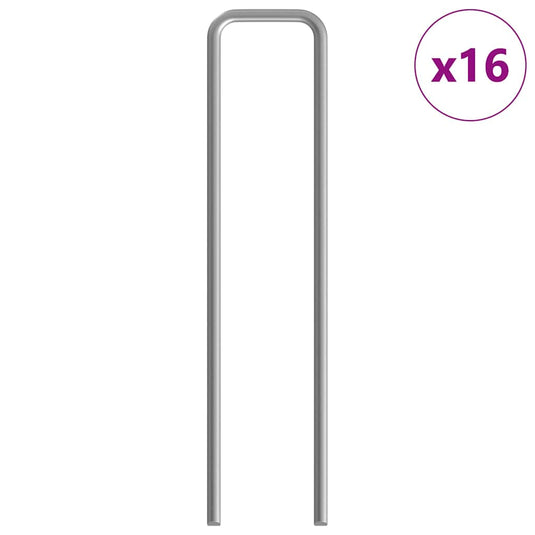 Vidaxl konijnenkooi zilver 400 x 100 x 210 cm gegalvaniseerd staal