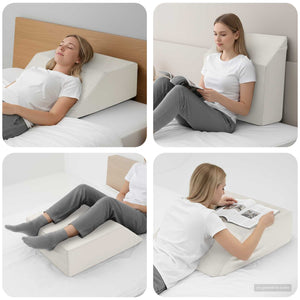 Vidaxl been kussen effen wit 63 x 52 x 19,5 cm