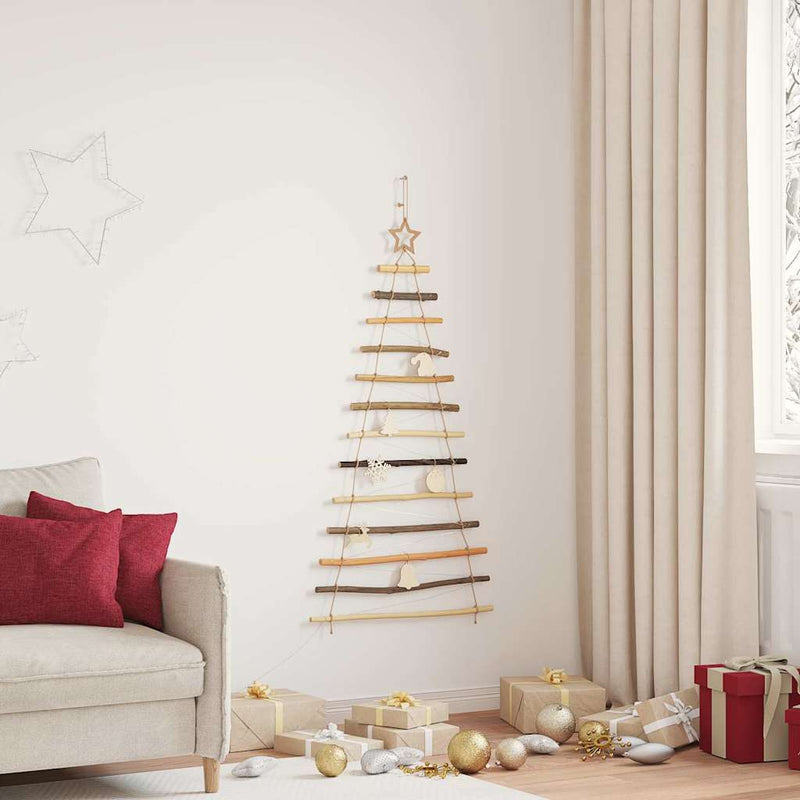 Chargez l'image dans la visionneuse de la galerie, Vidaxl kerstboom met 50 led naturel 120 cm massief essenhout
