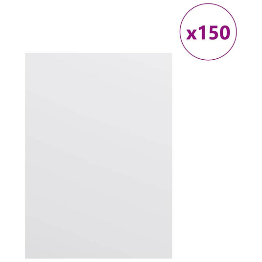 Vidaxl decorpanelen 150 pcs wit 15 x 21 x 0.27 cm bewerkt hout