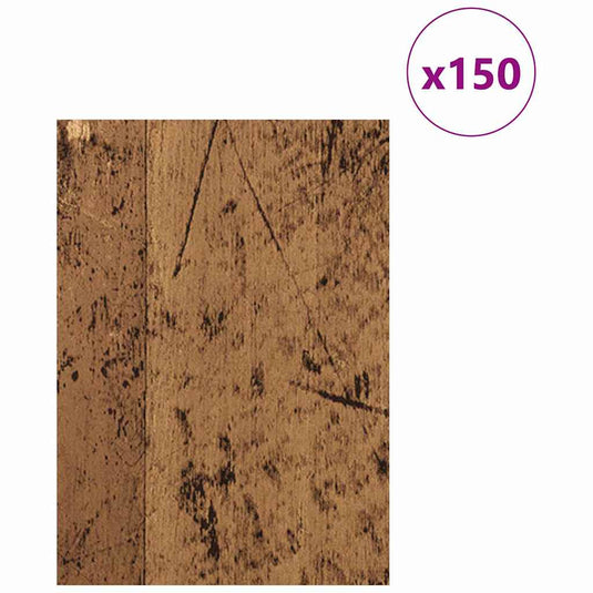 Vidaxl decorpanelen 150 pcs oudhout 15 x 21 x 0.27 cm bewerkt hout