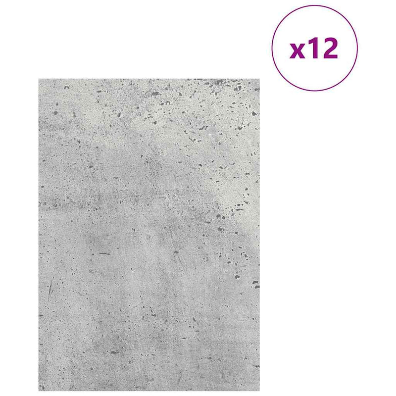 ギャラリービューアに画像をロードする, Vidaxl decorpanelen 12 pcs beton grijs 21 x 30 x 0,27 cm bewerkt hout
