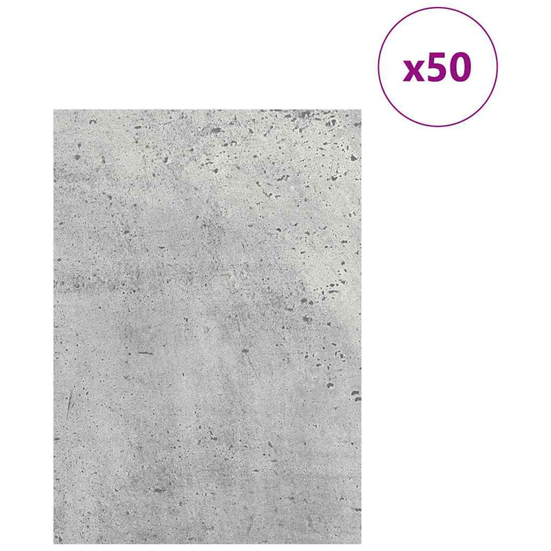 ギャラリービューアに画像をロードする, Vidaxl decorpanelen 50 pcs beton grijs 21 x 30 x 0,27 cm bewerkt hout
