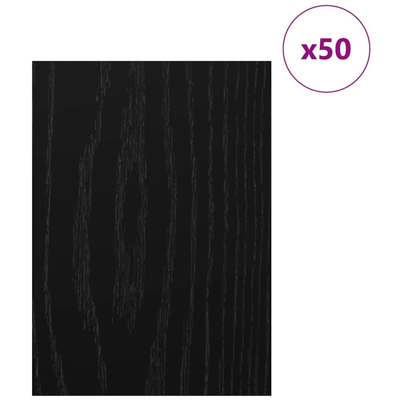 ギャラリービューアに画像をロードする, Vidaxl decorpanelen 50 pcs zwart eiken 30 x 42 x 0.27 cm bewerkt hout
