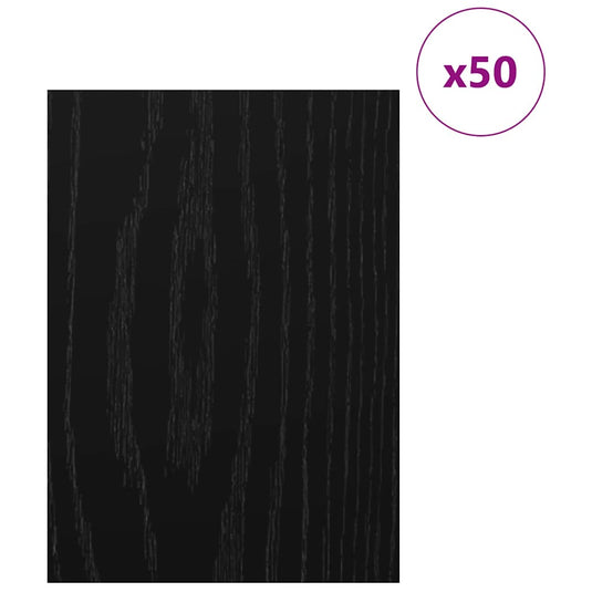 Vidaxl decorpanelen 50 pcs zwart eiken 30 x 42 x 0.27 cm bewerkt hout