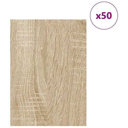 Vidaxl decorpanelen 50 pcs sonoma eiken 30 x 42 x 0.27 cm bewerkt hout