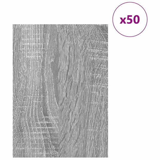 Vidaxl decorpanelen 50 pcs grijs sonoma 30 x 42 x 0.27 cm bewerkt hout