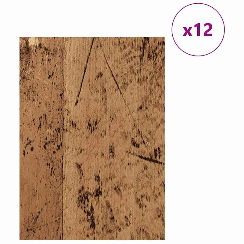 ギャラリービューアに画像をロードする, Vidaxl decorpanelen 12 pcs oudhout 30 x 42 x 0.27 cm bewerkt hout
