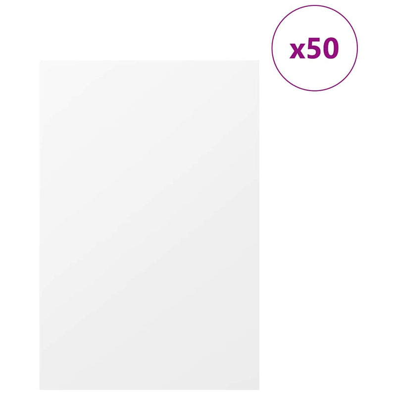 ギャラリービューアに画像をロードする, Vidaxl decorpanelen 50 pcs wit 40 x 60 x 0.27 cm bewerkt hout
