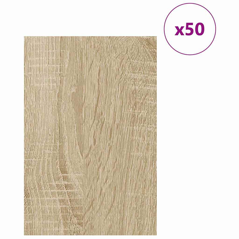 ギャラリービューアに画像をロードする, Vidaxl decorpanelen 50 pcs sonoma eiken 40 x 60 x 0.27 cm bewerkt hout
