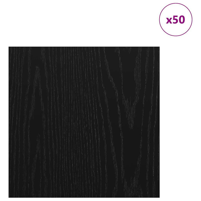 ギャラリービューアに画像をロードする, Vidaxl decorpanelen 50 pcs zwart eiken 30 x 30 x 0,27 cm bewerkt hout
