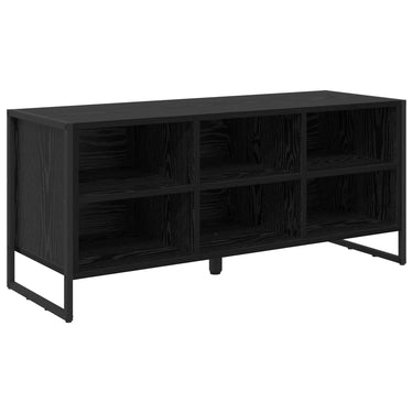 Vidaxl schoenenkast zwart eiken 60 x 35 x 44 cm bewerkt hout