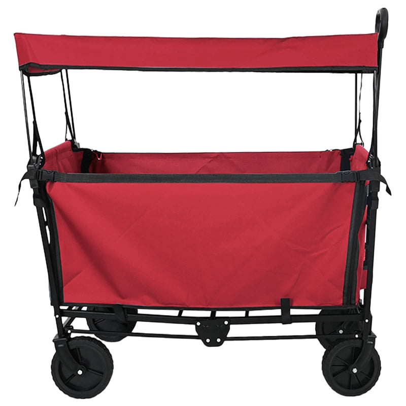 ギャラリービューアに画像をロードする, Vidaxl vouwbare handtrolley rood 105 x 56.5 x 116 cm oxford stof
