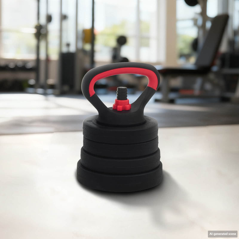 Chargez l'image dans la visionneuse de la galerie, Vidaxl 2-in-1 halter-barbell set 30kg zwart en rood
