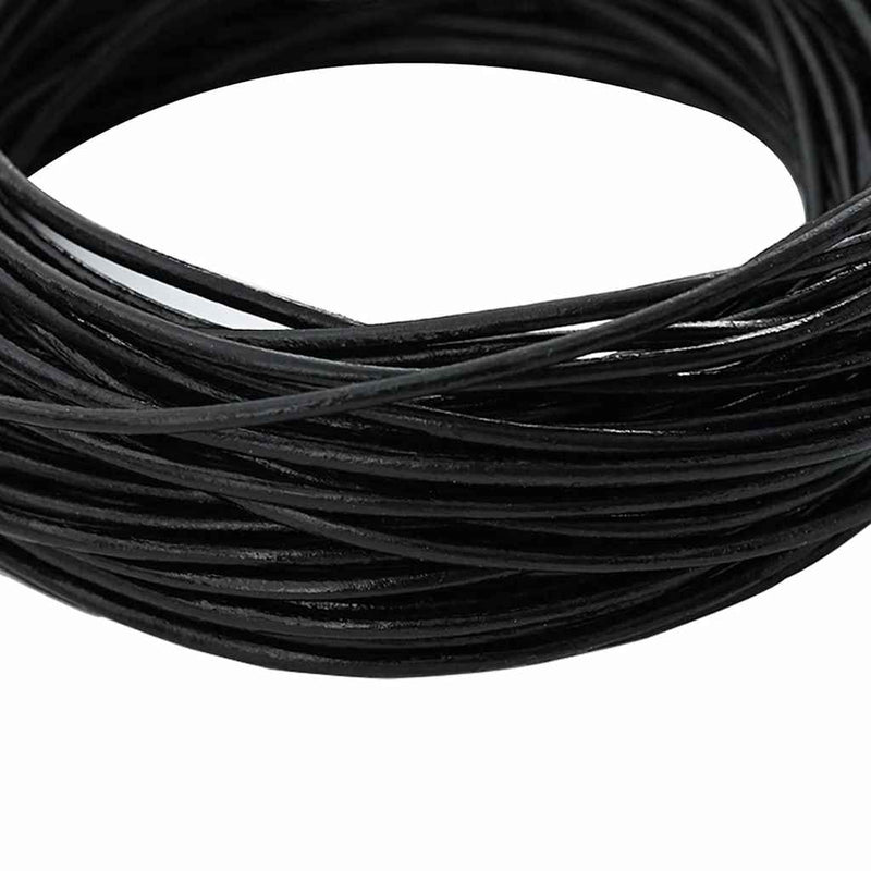 ギャラリービューアに画像をロードする, Vidaxl leren koord zwart ø1 mm x 10 m leer
