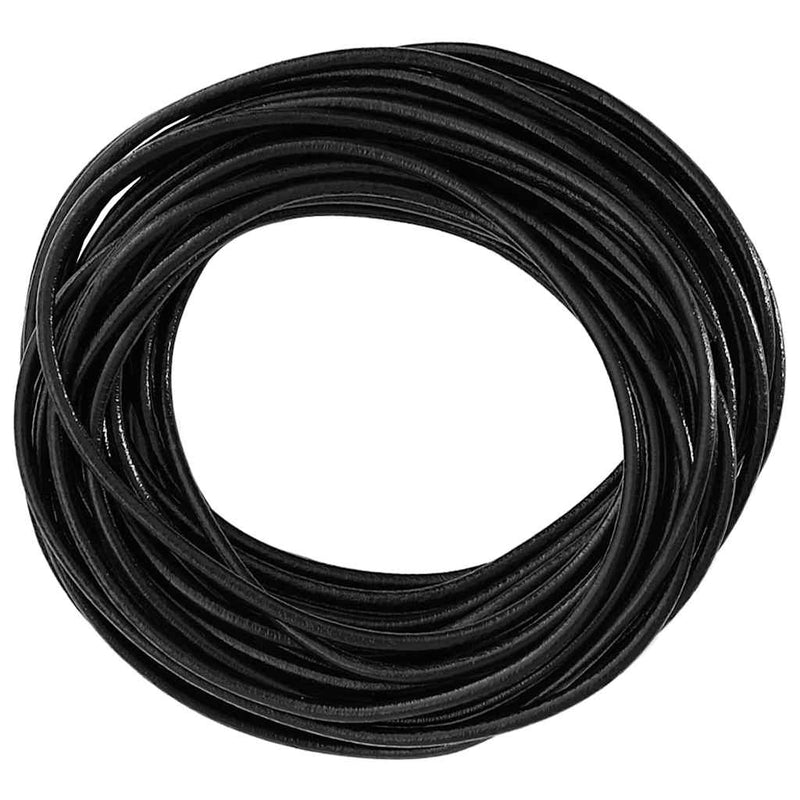 ギャラリービューアに画像をロードする, Vidaxl leren koord zwart ø3 mm x 50 m leer
