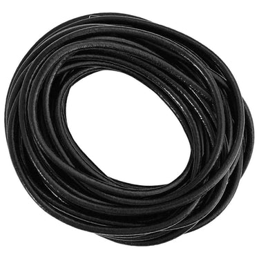 Vidaxl leren koord zwart ø4 mm x 5 m leer