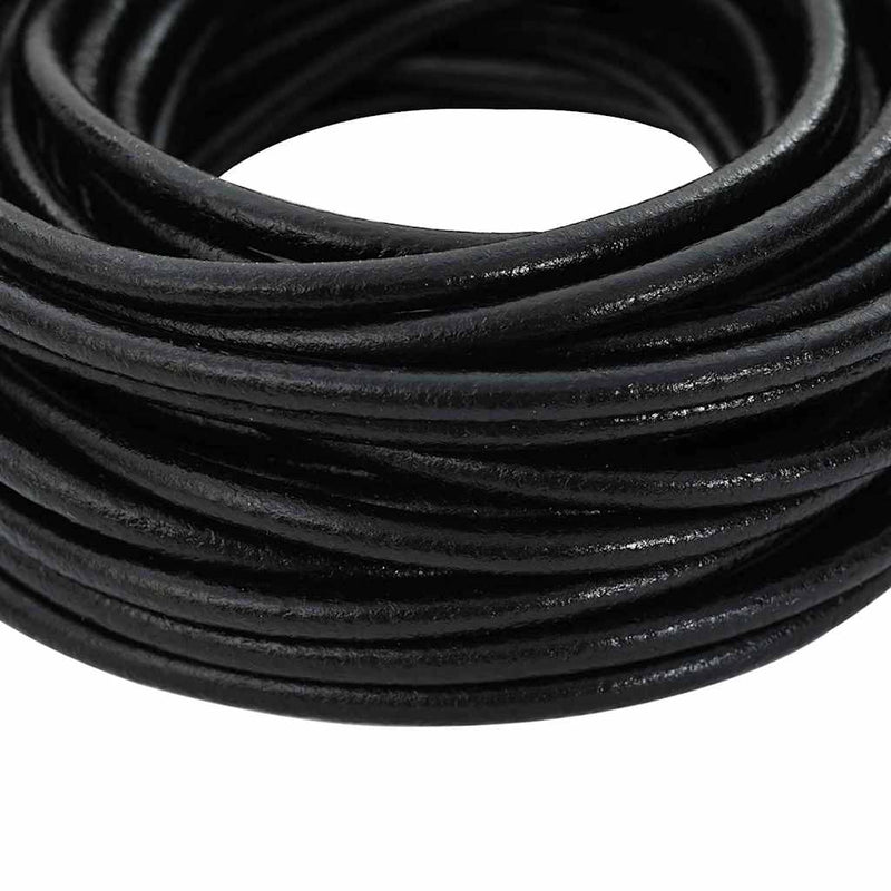 ギャラリービューアに画像をロードする, Vidaxl leren koord zwart ø5 mm x 10 m leer
