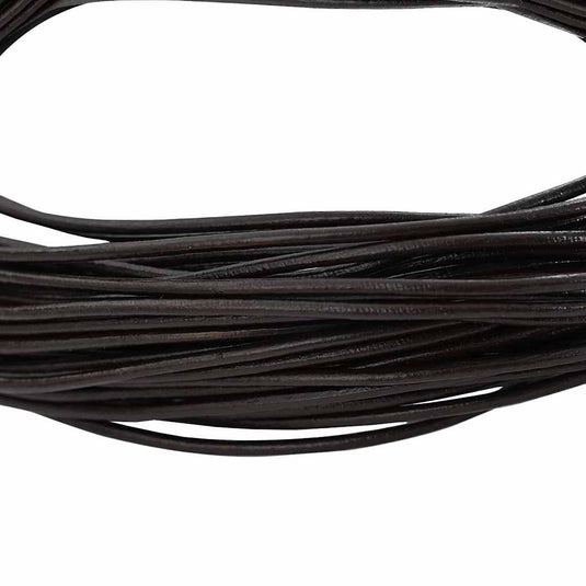 Vidaxl leren koord donkerbruin ø1 mm x 10 m leer