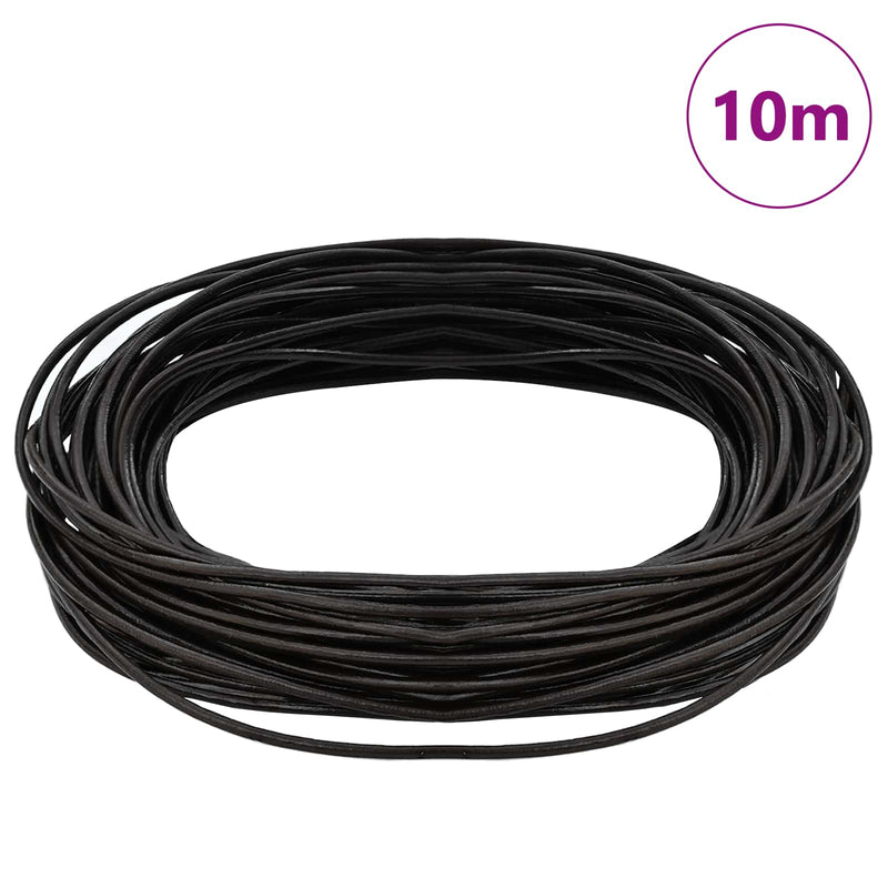 ギャラリービューアに画像をロードする, Vidaxl leren koord 1 donkerbruin ø1,5 mm x 10 m leer
