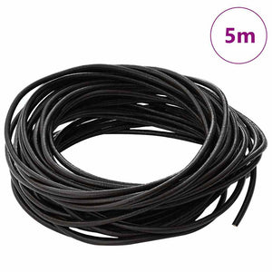 Vidaxl leren koord donkerbruin ø2,5 mm x 5 m leer