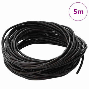 Vidaxl leren koord donkerbruin ø3 mm x 5 m leer