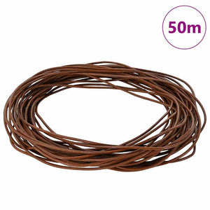 Vidaxl leren koord licht bruin ø2 mm x 50 m leer