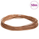 Vidaxl leren koord bruin ø1 mm x 50 m leer
