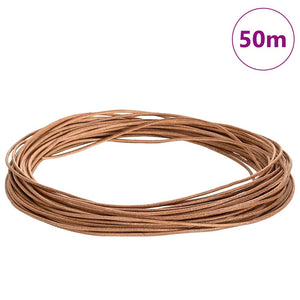 Vidaxl leren koord bruin ø2 mm x 50 m leer