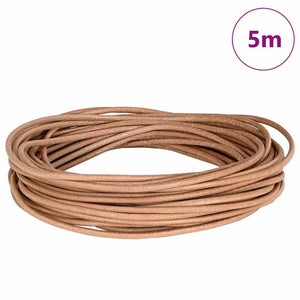 Vidaxl leren koord bruin ø3 mm x 5 m leer