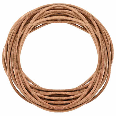 Vidaxl leren koord bruin ø3 mm x 50 m leer