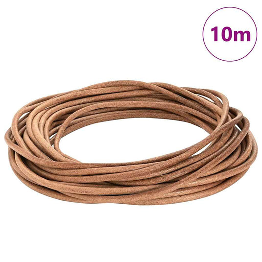 Vidaxl leren koord bruin ø4 mm x 10 m leer