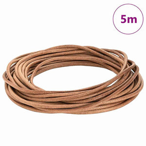 Vidaxl leren koord bruin ø5 mm x 5 m leer