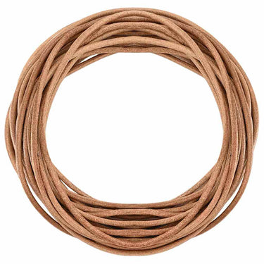 Vidaxl leren koord bruin ø5 mm x 5 m leer