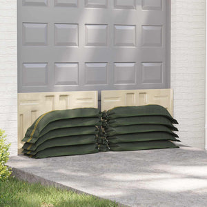 Vidaxl zandzakken 10 pcs donkergroen 120 x 27 cm hdpe