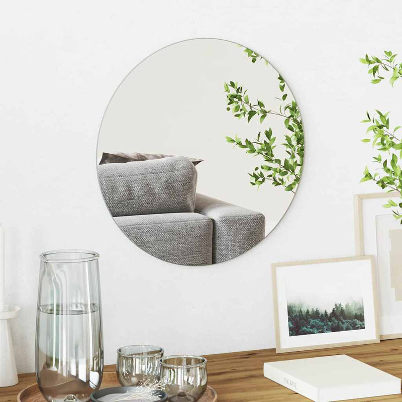 Afbeelding laden in galerijviewer, Vidaxl wandspiegel rond ø 40 cm gehard glas
