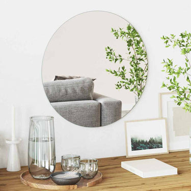 Vidaxl wandspiegel rond ø 50 cm gehard glas