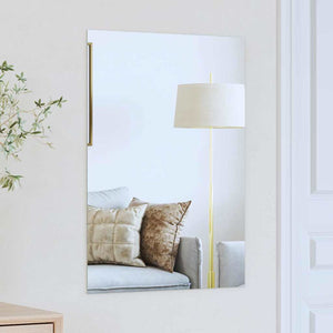 Vidaxl wandspiegel rechthoekig 70 x 50 cm gehard glas