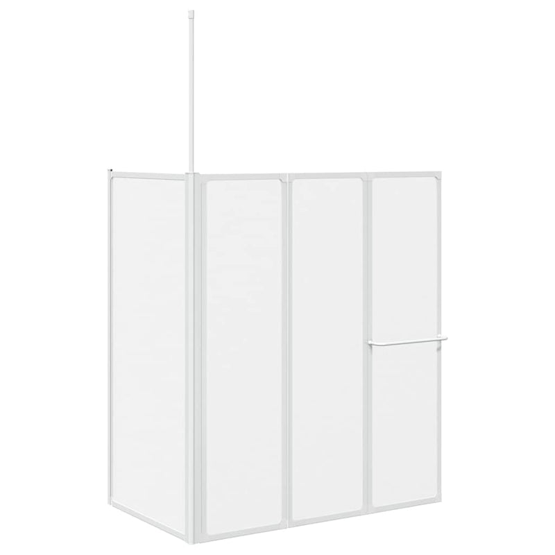 Afbeelding laden in galerijviewer, Vidaxl bad scheidingswand mat 120 x 70 x 137 cm aluminium
