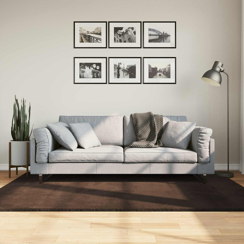 Afbeelding laden in galerijviewer, Vidaxl vloerkleden rechthoekig huarte bruin 200 x 140 cm polyester
