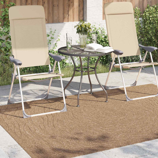 Vidaxl vloerkleden moiré huarte naturel 170 x 120 cm polyester