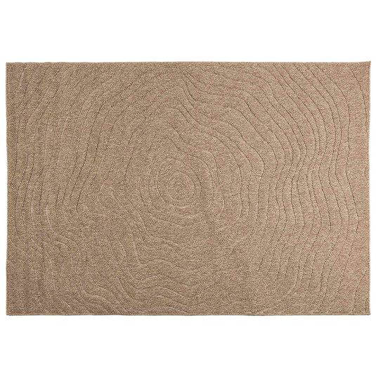 Vidaxl vloerkleden moiré huarte naturel 170 x 120 cm polyester