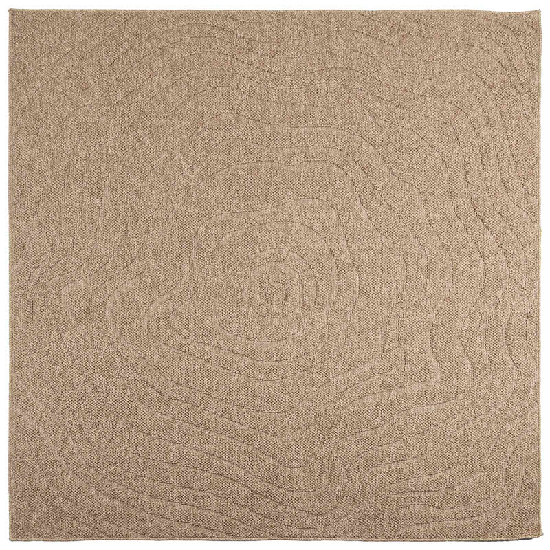 Chargez l'image dans la visionneuse de la galerie, Vidaxl vloerkleden moiré vierkant huarte naturel 200 x 200 cm

