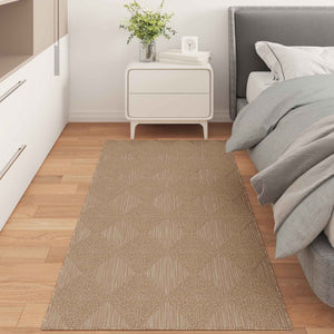 Vidaxl vloerkleden rechthoekig huarte naturel 200 x 80 cm polyester