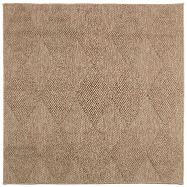 Vidaxl vloerkleden vierkant huarte naturel 200 x 200 cm polyester