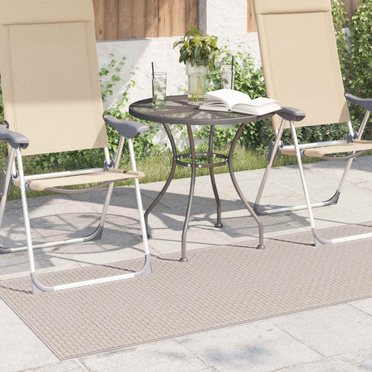 Vidaxl vloerkleden rechthoekig faro crème 150 x 80 cm polyester