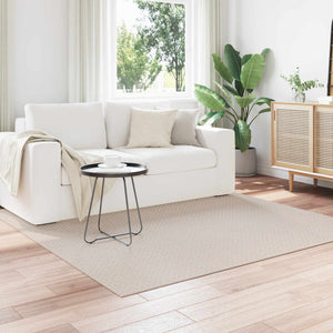 Vidaxl vloerkleden vierkant huarte crème 120 x 120 cm polyester