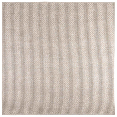 Vidaxl vloerkleden vierkant huarte crème 200 x 200 cm polyester